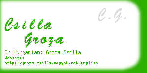 csilla groza business card